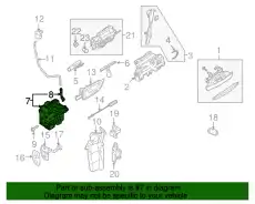 Замок дверной с дверным выклю- 4E1837016A VAG