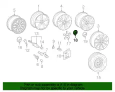  4L0601170 041 КОЛПАЧЕК ДЛЯ ДИСКА 4L0601025BC VAG