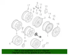  (AUDI), КОЛПАК KОЛЕСА 8E0601165 7ZJ VAG