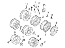  (AUDI), КОЛПАК KОЛЕСА 8E0601165 7ZJ VAG