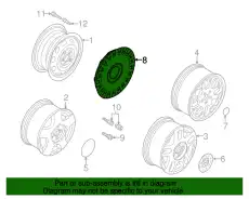 Колпак колеса 1C0601147L GJW VAG