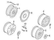 Колпак колеса 1C0601147L GJW VAG