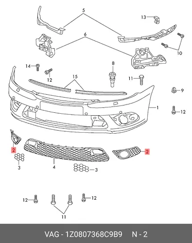  1Z0807368C 9B9 КОЛПАЧОК VAG