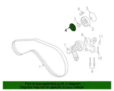  079903343 ЗАГЛУШКА РОЛИКА VAG