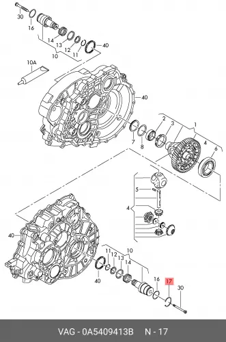  КОЛЬЦО 0A5409413B VAG