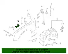  (8 гр.), (AUDI), Кронштейн 8K0821468B VAG