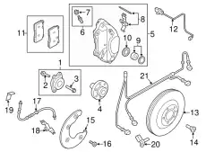  РЕМКОМПЛЕКТ УПЛОТНЕНИЙ СУППОРТА 8R0698472 VAG
