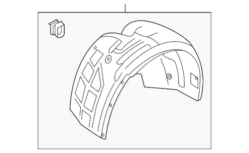 Подкрылок VAG 4G8821172D