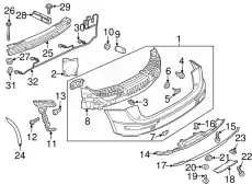  (8 гр.), (AUDI), Накладка для нар. 8R0853828C 4U8 VAG