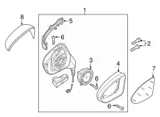  НАКЛАДКА ЗЕРКАЛА 5G0857601A 9B9 VAG