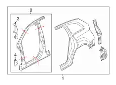 4L0810557 Накладка, крепежная VAG