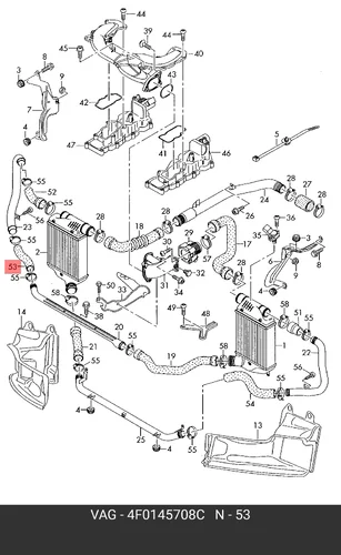 Напорный шланг 4F0145708C VAG