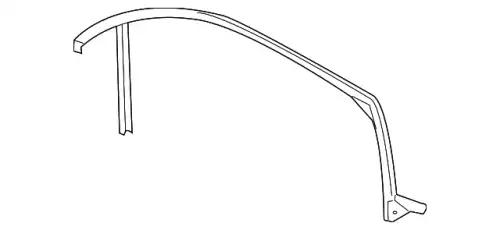 8P4837439B Уплотнитель стекла двери Audi A3, RS3, S3 VAG