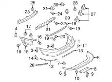  (8 ГР.), (VW), НАПРАВЛЯЮЩИЙ ПРОФИЛЬ 3C8807393B VAG