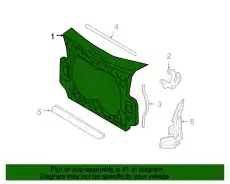 Передняя рама 4F0805594C VAG