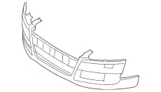 Облицовка бампера 8J0807105D GRU VAG