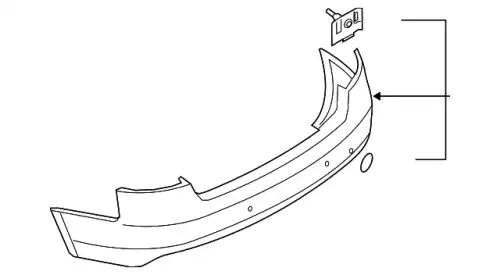 Облицовка бампера 8T0807067B GRU VAG