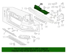  (8 ГР.), (AUDI), ОБЛИЦОВКА 8T0807081F VAG
