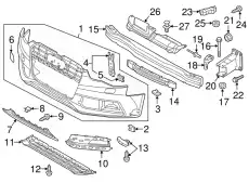  (8 ГР.), (AUDI), ОБЛИЦОВКА 8T0807081F VAG