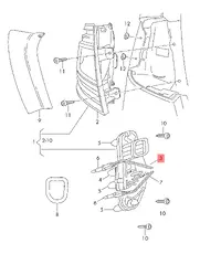 5E5945258A ОПОРА ЛАМПЫ (ORG) VAG
