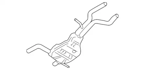 Передний глушитель 7L8253209R VAG