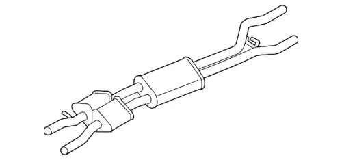 Передний глушитель 7P6253209N VAG