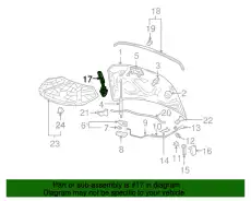  ПЕТЛЯ КАПОТА ПРАВАЯ 3C8823302A VAG