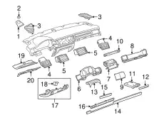 (8 гр.), (AUDI), Планка/накладка/молдинг 4E1857966 5PR VAG