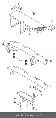 Подножка 2E1804961M VAG