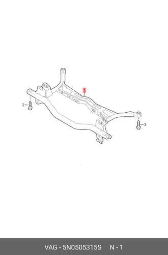 Подрамник 5N0505315S VAG