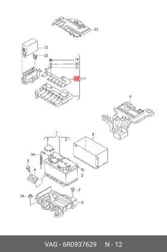  Предохранитель 6R0937629 VAG