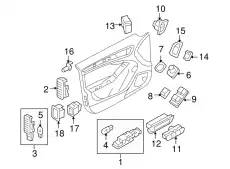 Предохранительный выключатель 8R2962108A V10 VAG