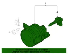 Фара противотуманная VAG 1T0941700H