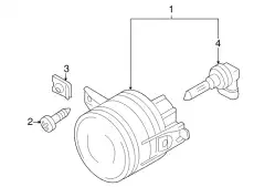 Фара противотуманная VAG 1T0941700H