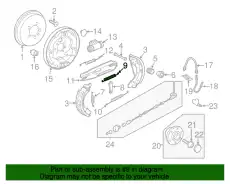 Тормозные колодки барабанные VAG 1J0609711A