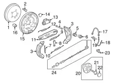 Тормозные колодки барабанные VAG 1J0609711A