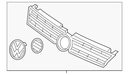 Решетка радиатора VAG 7P6853651J ZLL