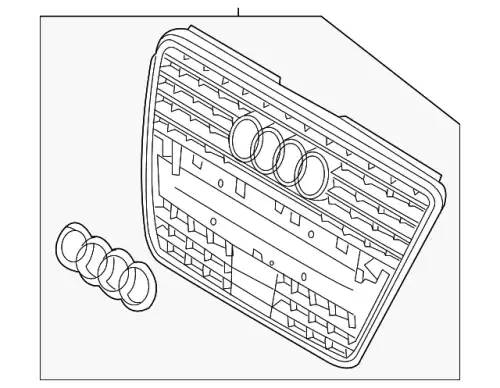 Решетка радиатора VAG 8R0853651C T94