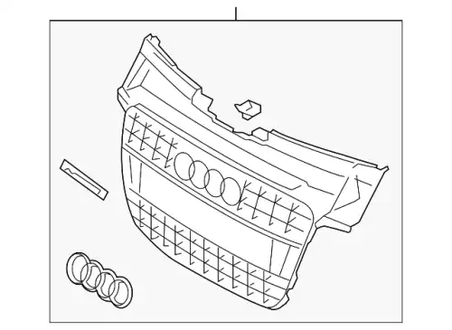 Решетка радиатора VAG 8T0853651E T94