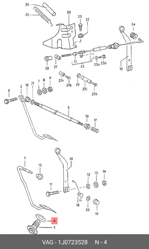  PОЗЕТКА 1J0723528 VAG
