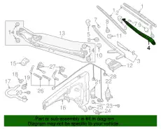  ПОВОДОК СТЕКЛООЧИСТИТЕЛЯ 7L5955407F VAG