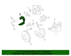 1J0 615 125 A СКОБА СУППОРТА VAG
