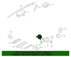  (8 ГР.), CПИРАЛЬНЫЙ КАБЕЛЬ С ЭЛ.МОДУЛЕМ 4G0953568A VAG