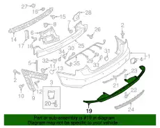  (8 ГР.), (AUDI), CПОЙЛЕР 4G0807521F 1RR VAG