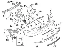  (8 ГР.), (AUDI), CПОЙЛЕР 4G0807521F 1RR VAG
