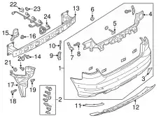  (8 гр.), (AUDI), Спойлер 8V5807521B VAG