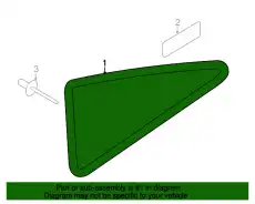 Стекло боковое 8J8845299B NVB VAG
