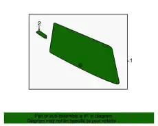 Стекло заднее 7P6845051A NVB VAG