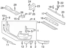  КРОНШТЕЙН РАСПОРНЫЙ 8T0807899 VAG