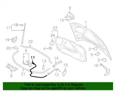  8P1823531B VAG ТРОС ЗАМКА КАПОТА